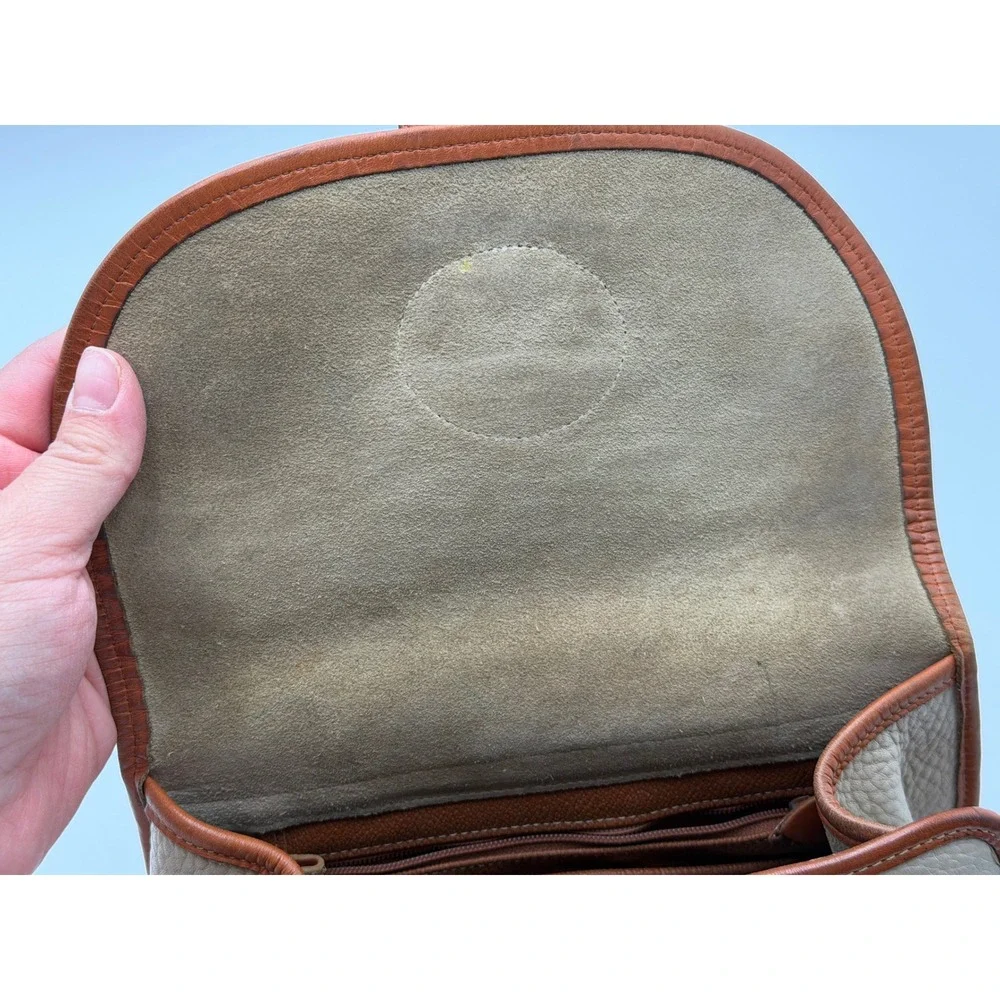 DOONEY & BOURKE Vintage Cavalry Trooper Crossbody Taupe All Weather Leather